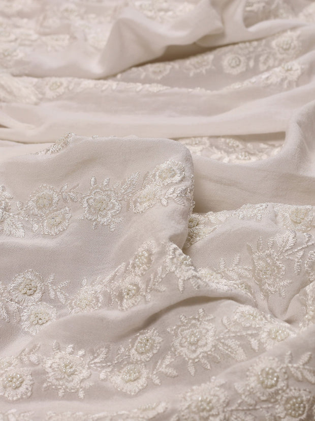 Sakura Blouse - White-Colored Fabric-FLORII-XS-White