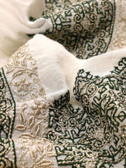 Royal Blouse - Ecru-Colored Fabric-FLORII-