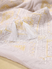 Banat Blouse - Ecru-Colored Fabric-FLORII-XS-Ecru/Buttery Yellow