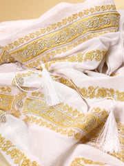 Sibiu Blouse - Ecru-Colored Fabric-FLORII-XS-Mustard Yellow-Golden-Thread